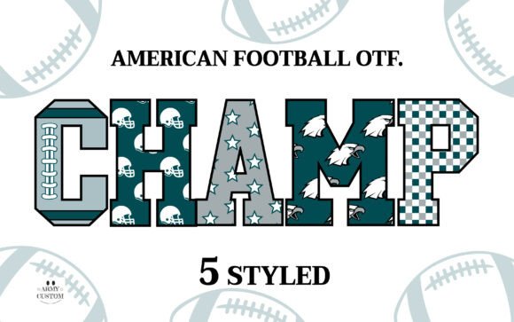 American Football 6 Helmet: Bold Typography for Dynamic Brands