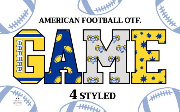 American Football Rams: A Typeface Built for the End Zone