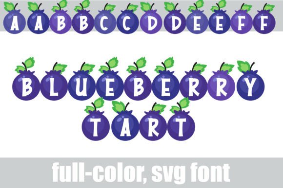 Blueberry Tart: A Playful Color Font for Fresh, Modern Designs