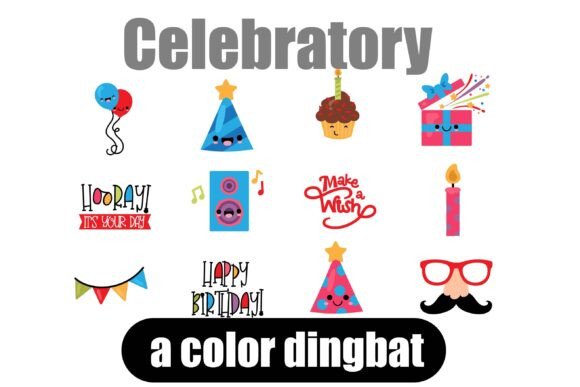 Celebratory Dingbat Font: Your Shortcut to Instant Party Vibes