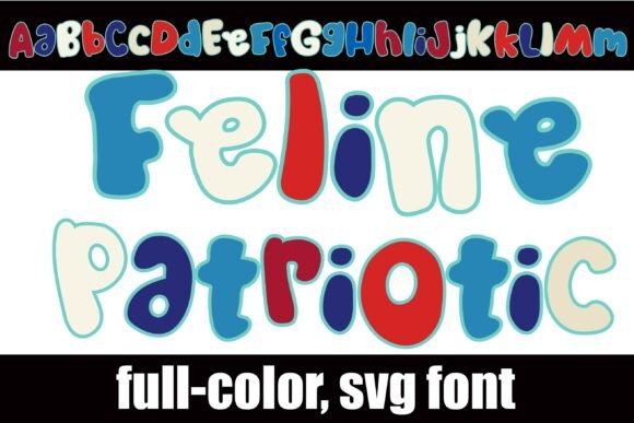 Feline Patriotic: A Whimsical Font for Bold Designs