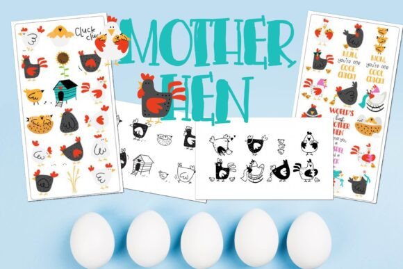 Mother Hen: A Charming Font Bundle for Whimsical Designs