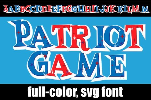 Patriot Games: A Bold Statement in Full-Color SVG Typography