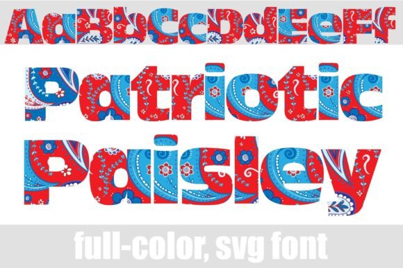 Patriotic Paisley: A Fresh Spin on American Typography