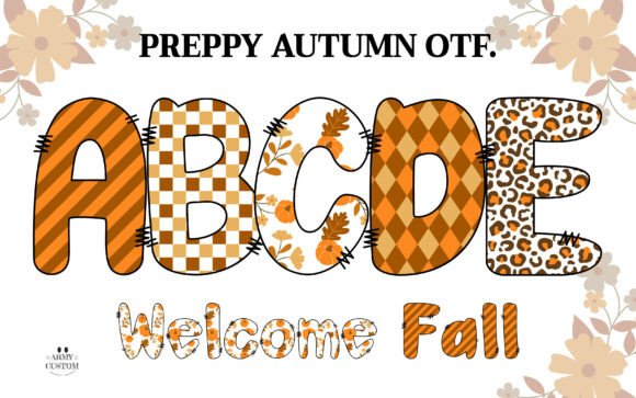 Preppyfall Pumpkin: A Cozy Font for Autumn Projects