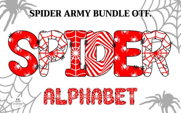 Spider Army Bundle: A Font for Bold, Thematic Designs