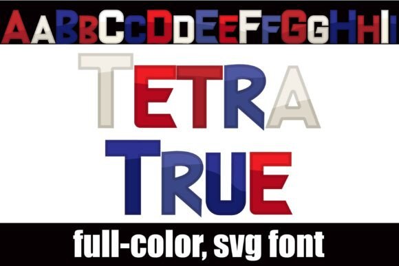 Tetra True: The Full-Color Font with Retro Arcade Flair