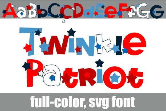 Twinkle Patriot: A Playful Color Font for Festive Design