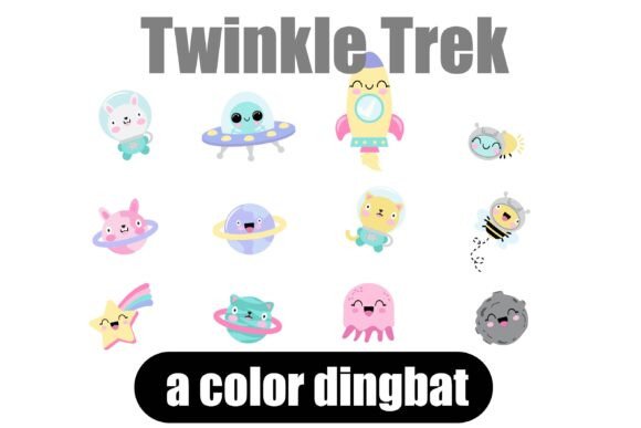 Twinkle Trek: A Dingbat Font for Instant Kawaii Charm